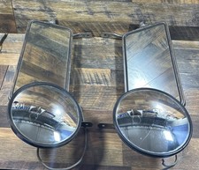 Vintage Set Big Truck Rig Side Mirrors Right And Left Side Mirrors
