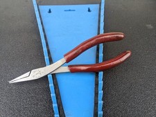#ar898 Snap on Tools 61ACP 8" Duck Bill Pliers Red Handle Made in USA