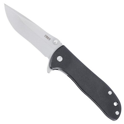 Black Knife Smooth Opening D2 Steel G10 Handle Liner Lock Pocket Clip Carry