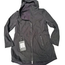 Schöffel Jacke Parka Mantel Softshell schwarz Kapuze Damen Gr. 44 (0516) NEU