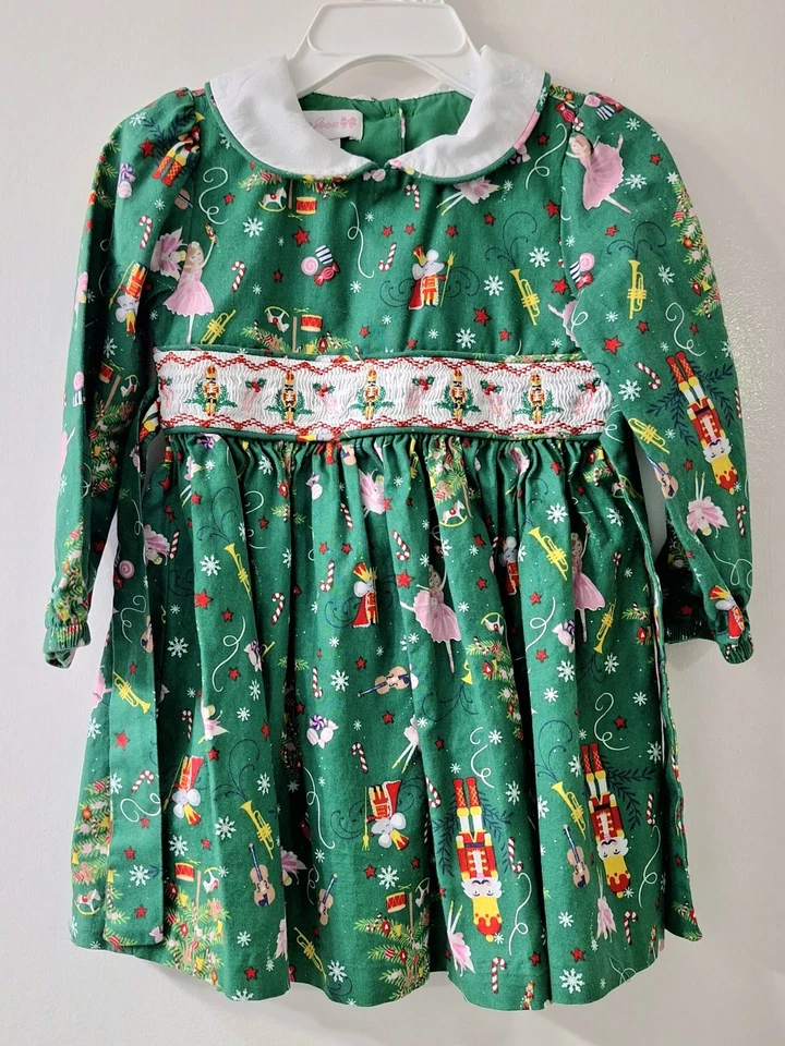 Vestido De Colección Bonnie Jean Cascanueces Calado 2T Navidad Vacaciones Bailarina Ratón Foto 2 de 4