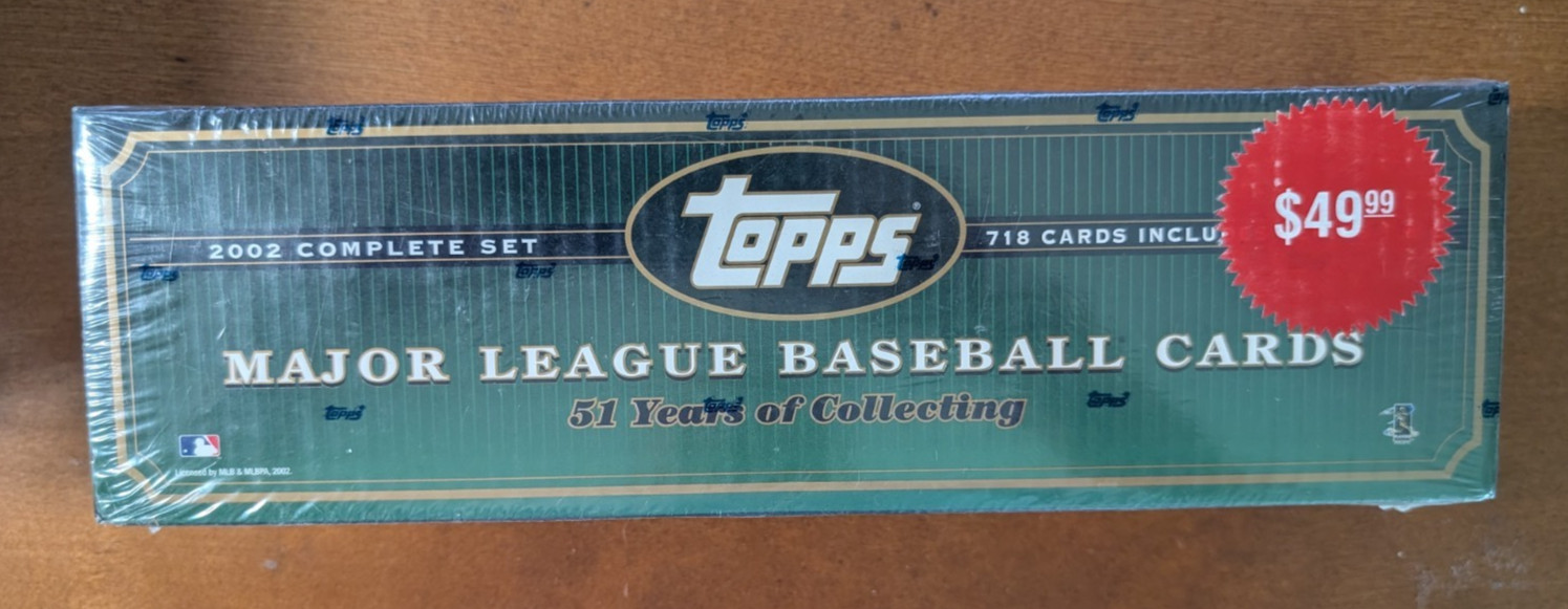 Complete Set Baseball Cards 2002 Topps trading card — raw and PSA graded price guide