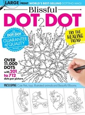 Blissful Dot 2 Dot Large Print Puzzle Book - 11,000+ Dots