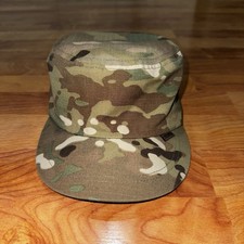 Military Camo Trooper Hat Cap Cotton Blend Childrens One Size Fits All Strapback