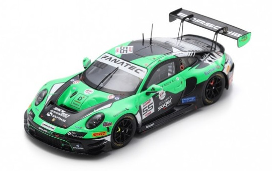 Porsche 911 GT3 R 992 Spark de collection en résine premium des 24H Spa