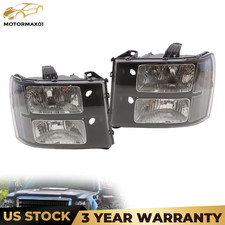For 2007-2013 Gmc Sierra 1500 2500hd 3500hd Black Left Right Headlights For 2007-2013 Gmc Sierra 1500 2500hd 3500hd Black Left Right Headlights