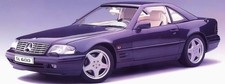 1/18 Autoart 76232 Mercedes-Benz R129 SL600 6.0 V12 1997 Blue Black Diecast