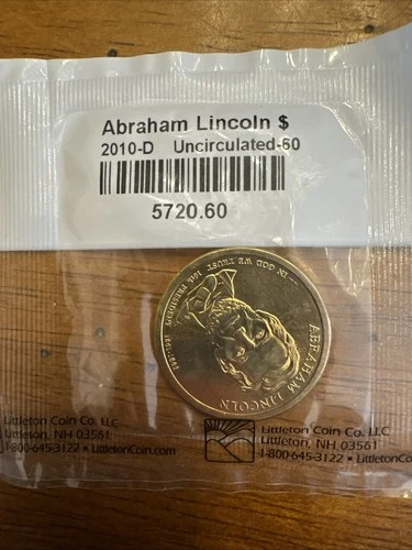 2010-D Presidential Dollar — photo from the most recent tracked eBay sale