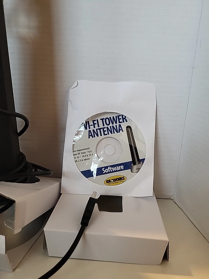 IDEAWORKS USB Wi-Fi Tower Antenna Model 13" Tall RET7183 Unopened New in Box - Image 4 of 4