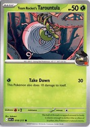 Team Rocket's Tarountula 018/217 Ascended Heroes
