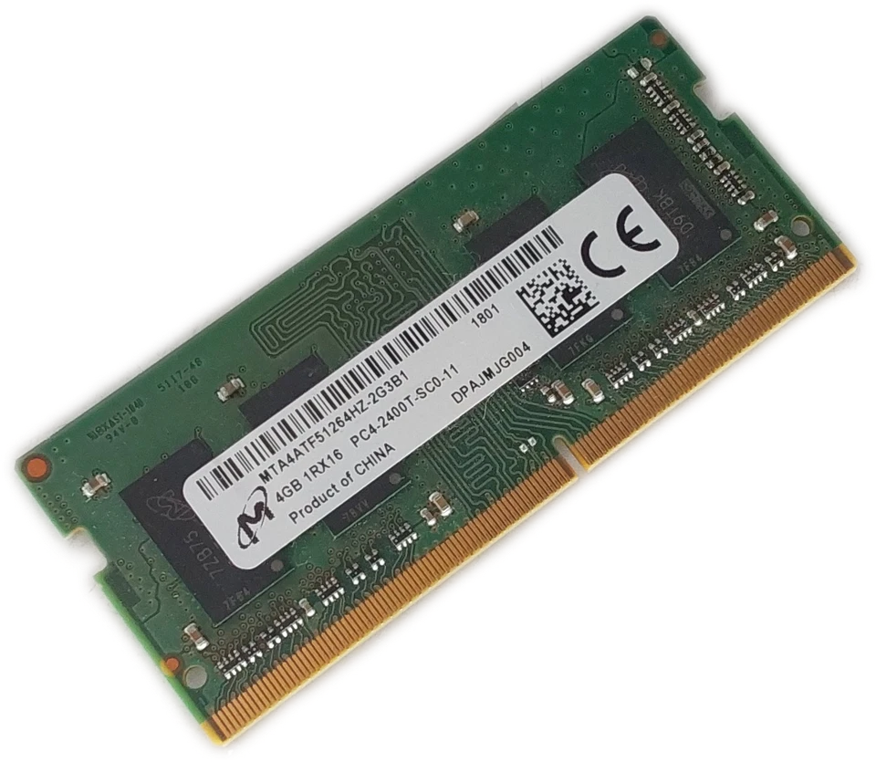 Micron 4GB 1RX16 PC4-2400T DDR4-3200 SO-DIMM RAM  - Image 4 of 4