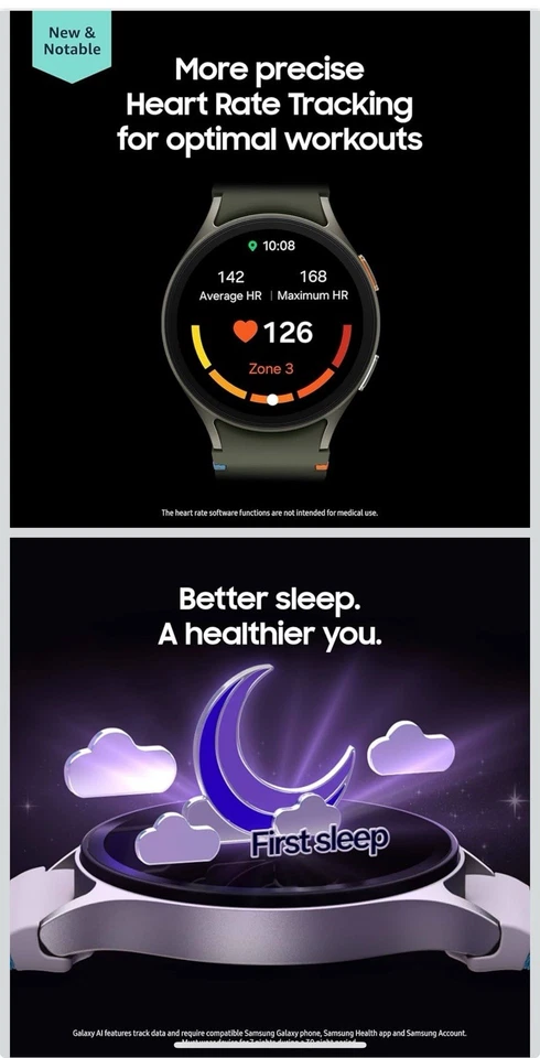 Samsung Galaxy Watch 7 SM-L305 LTE 40MM Green New In Box - Image 3 of 3