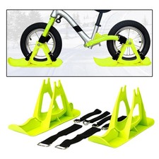 Winter Snow Sled Bike Ski Sledge Sledding Skiing Sleigh Sports Toboggan Green