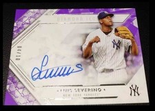 Luis Severino 2018 Topps Diamond Icons Blue Ink Auto #DA-LS 4/10