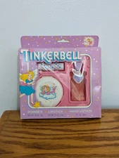 VINTAGE TINKERBELL TOM FIELDS Lipstick Compact Lotion 1970s 1980s RARE