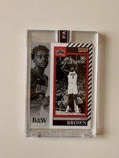 Kobe Brown 2023-24 Panini NBA #25 Black and White Rookies Card 1/1 One of One
