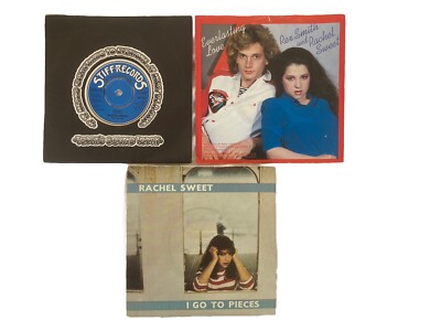 Lot Of 3 X Rachel Sweet 7  Singles I Go To Pieces/ B-A-B-Y/Everlasting Love EX