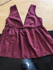 Shein purple tank top blouse sz xs