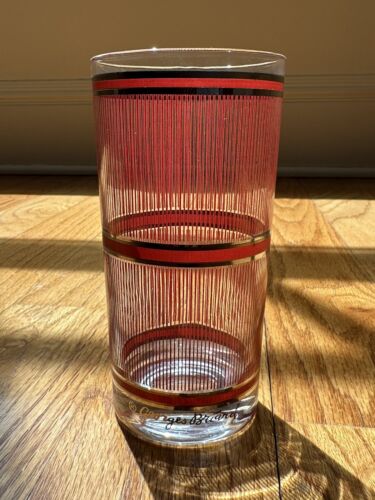 Rare Set of 6 Vintage Georges Briard Red & Silver Tumblers Highball Glasses MCM - Picture 2 of 6