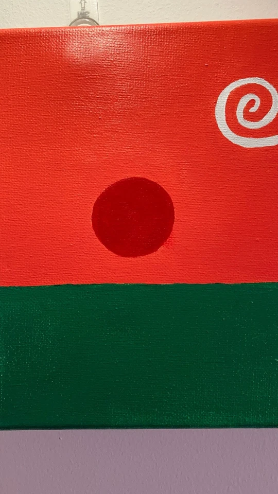 Pintura original de artista local de paisaje de árbol sobre lienzo 8x10 Foto 3 de 4