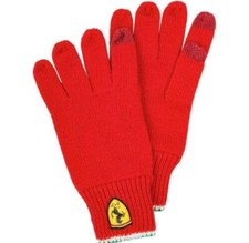 Guanti in maglia Scuderia Ferrari guanti touch screen unisex nuovi