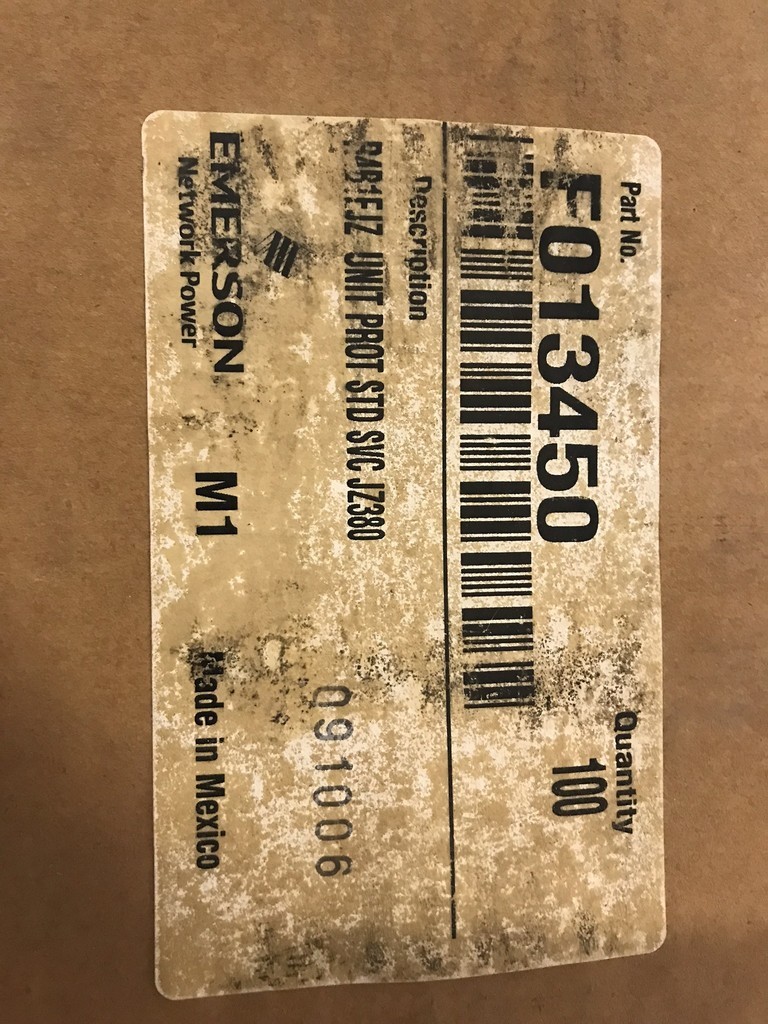 Emerson F013450 R4B1EJZ UNIT PROT STD SVC JZ380 Solid State