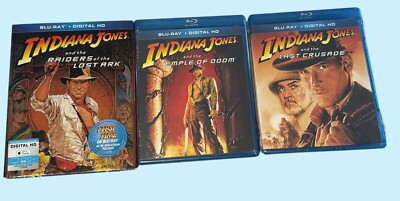 Indiana Jones Blu-ray Set Trilogy Temple Doom Raiders Last Crusade New SEALED