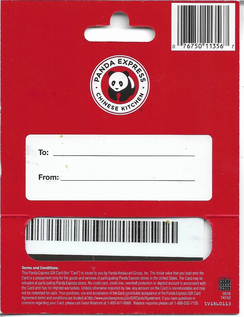 Panda express gift card deals