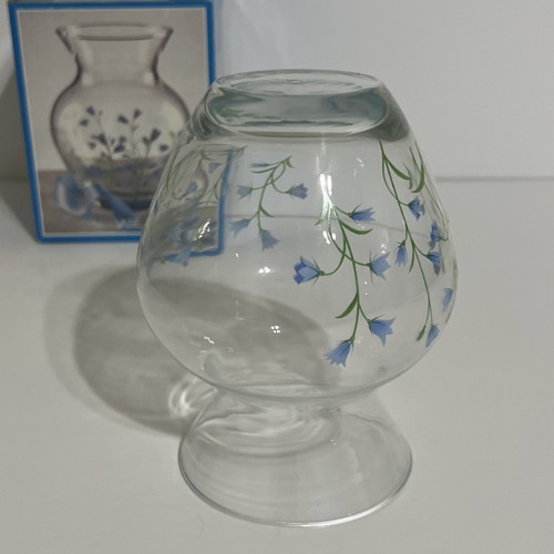 Blaue Glocke Vase 5 1/4 Zoll Vintage - Bild 11 von 12