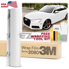 Genuine 3M 2080 Series G10 Gloss White Vinyl Wrap Vehicle Film Decal Bubble Free