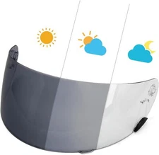psler Photochromic Qualifier Visor- Qualifier Helmet Visor Motorcycle Face