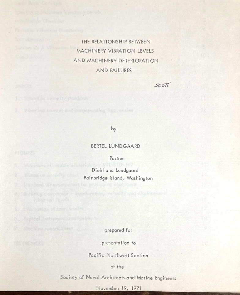 1971 Society of Naval Architects & Marine Engineers Booklet Machinery Vibration - Image 2 of 4