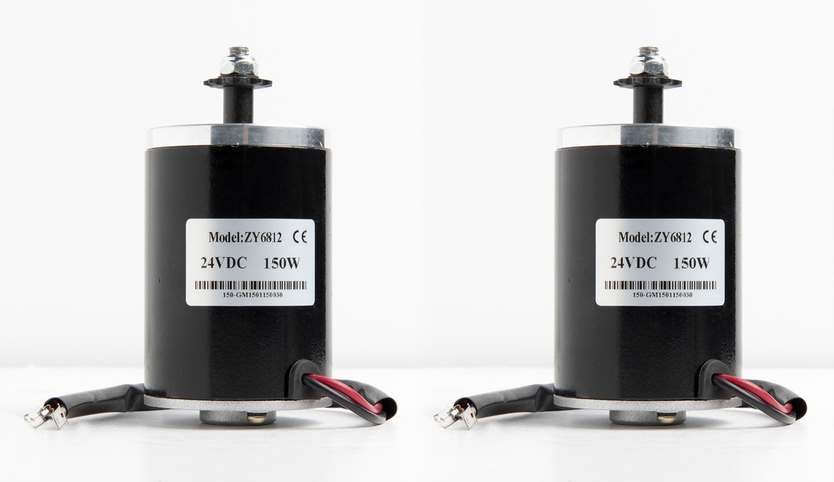YU　4点 2x 150W 24V ZY6812 Unite Electric Motor w Chain Sprocket f scooter