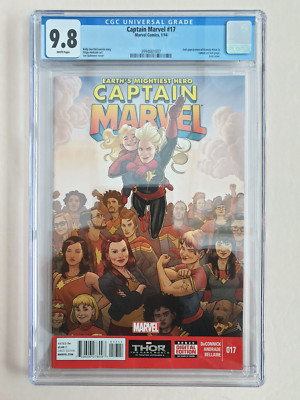 Captain Marvel 17 CGC 9.8 *Marvel, Kamala Khan Cameo, 2014, UK Seller*