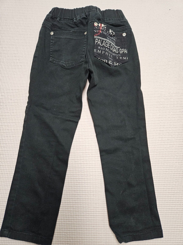 Unbranded Stretch Black Denim Pants Elastic Waist size 5 - Picture 3 of 4