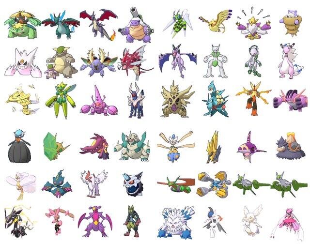 All Mega Pokémon+Mega Stones For XY ORAS SM USUM (Read