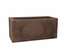 Cassetta fioriera liscia in resina BRONZO  ANTICO MOD FENICE ELBI