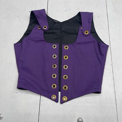 Fiona s Fineries Purple Reversible Alice Bodice Top Women s Size 24-26 MSRP $99