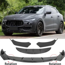 For Maserati Levante 2017-2022 Gloss Front Bumper Spoiler Splitter Lip Body Kit