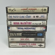 LOT of 7 Cassette Tapes Women Of Country Music Various Artists Reba Tested Works