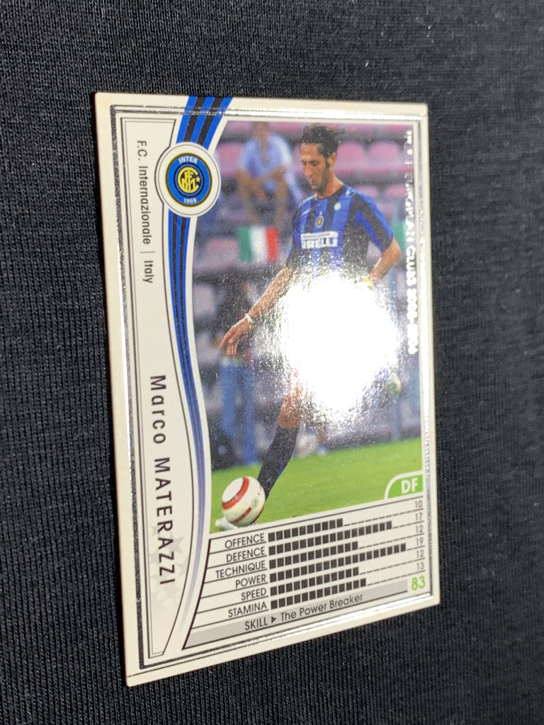 Marco Materazzi WCCF PANINI soccer card Japan sports 196/336