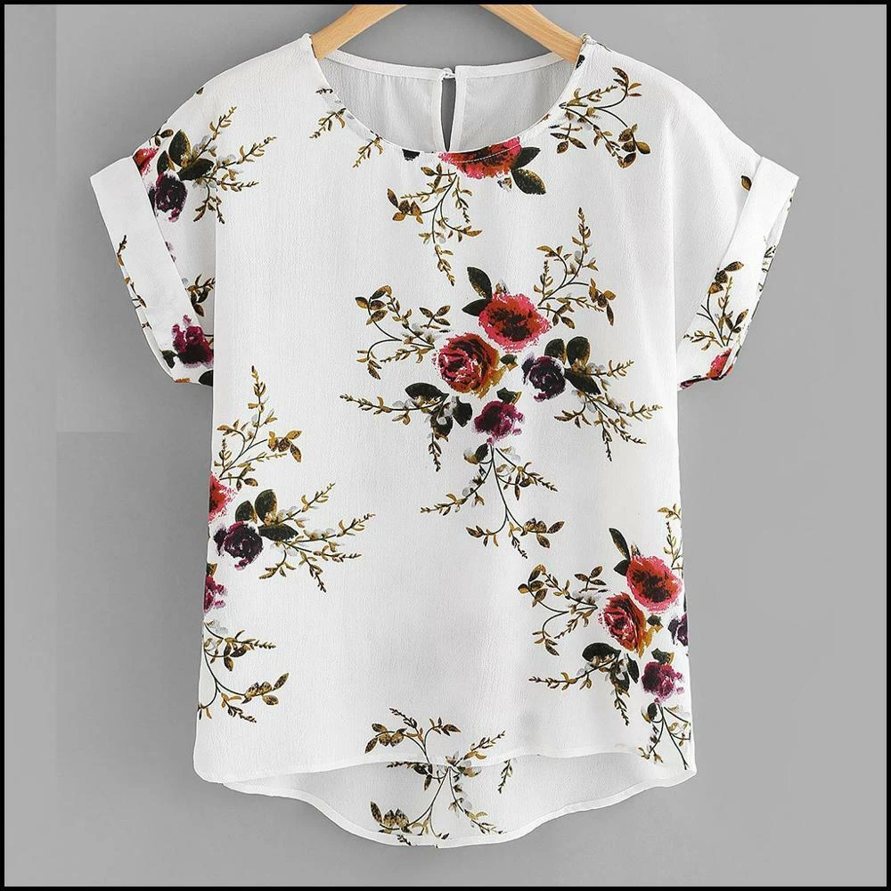 BlusAs De Mujer CamiSas mOda Blusa eleGante casuaL Manga Corta