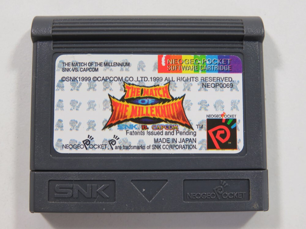 THE MATCH OF THE MILLENNIUM SNK VS CAPCOM NEO-GEO POCKET COLOR (NGPC) USA (COMPLETE - GOOD CONDITION