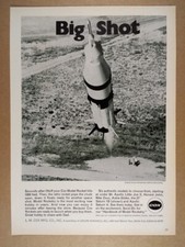 1970 Cox Saturn 1B Model Rocket vintage print Ad