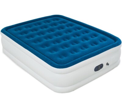 REACH HOPE Queen Size Air Mattress, Built-in Pump, Firm Support, Quick Self-Infl