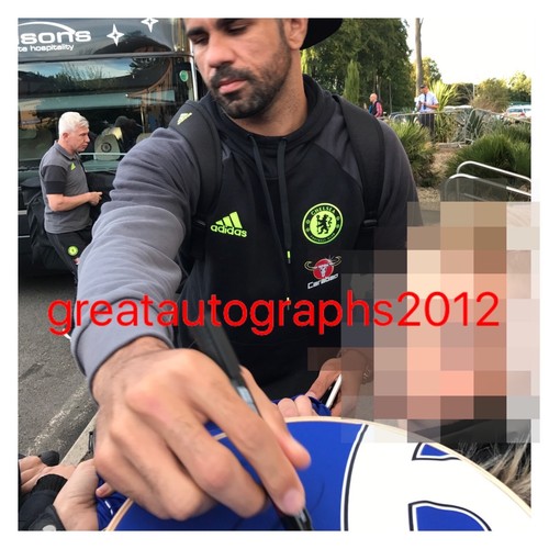 ATLETICO MADRID HAND SIGNED DIEGO COSTA 12X8 PHOTO PROOF. - Picture 2 of 2