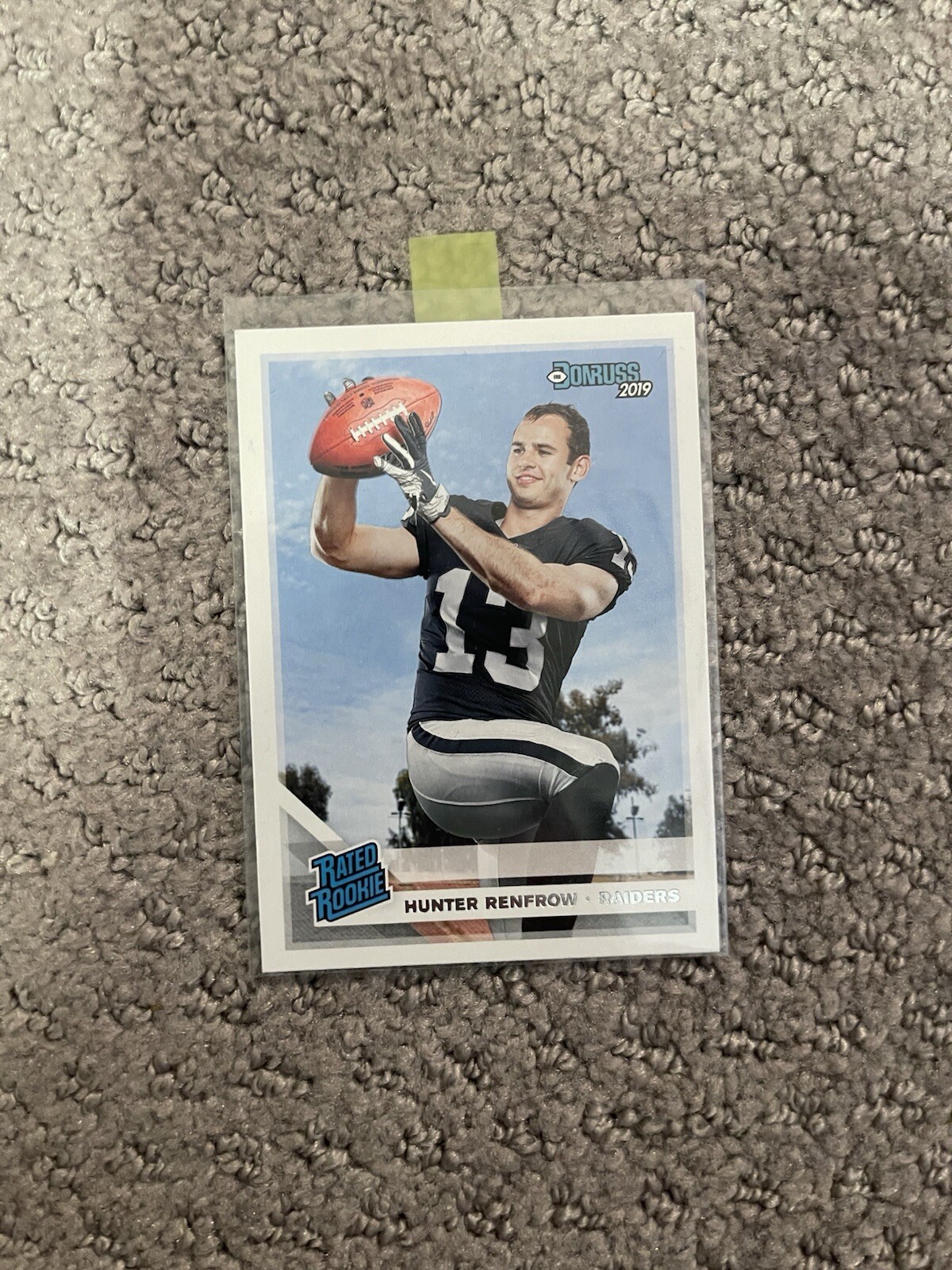 Hunter Renfrow #340 Rookie 2019 Donruss Oakland Raiders