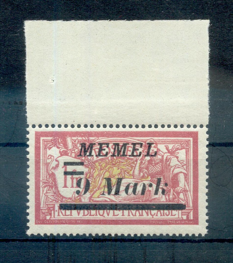 Memel 93I Abart** Mnh Postfrisch Bpp (72719)