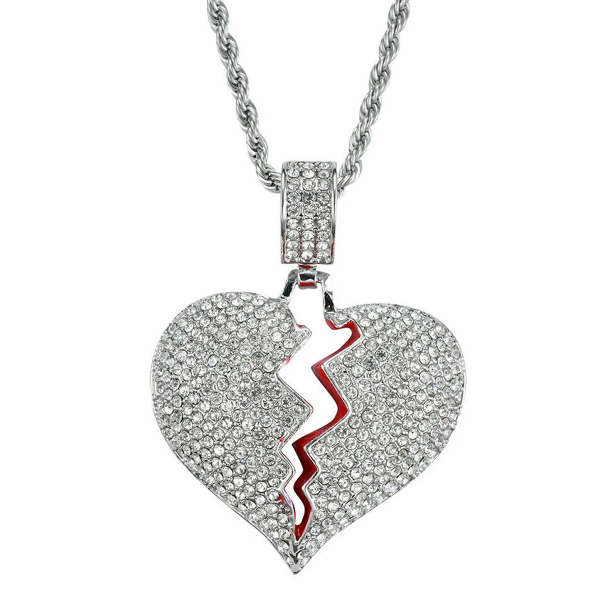 Broken heart chain gold outlet