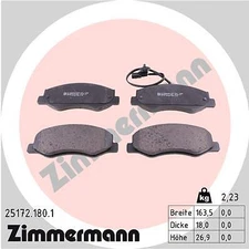 Zimmermann brake pad set, disc brake 25172.180.1